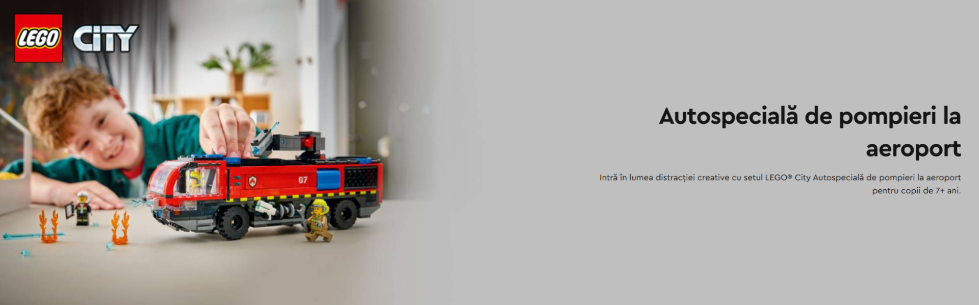 	 LEGO CITY AUTOSPECIALA DE POMPIERI LA AEROPORT